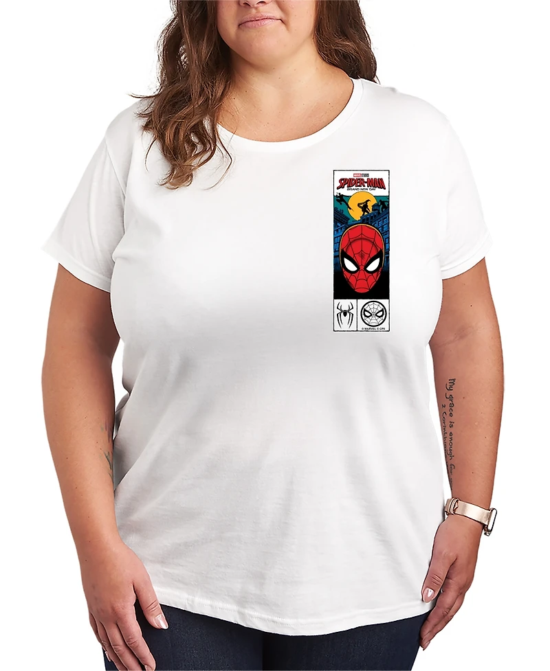 Hybrid Apparel Plus Spider-Man Comic Graphic T-Shirt