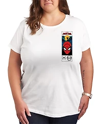 Hybrid Apparel Plus Spider-Man Comic Graphic T-Shirt