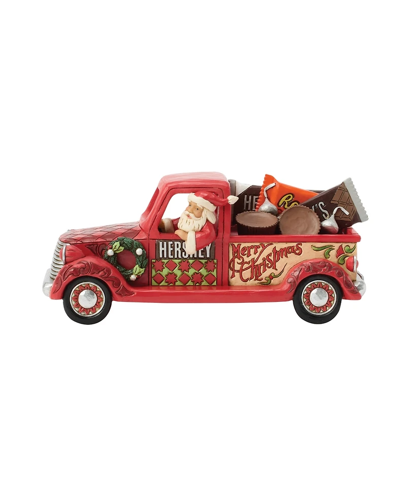 Jim Shore Hershey Fig Santa in Truck