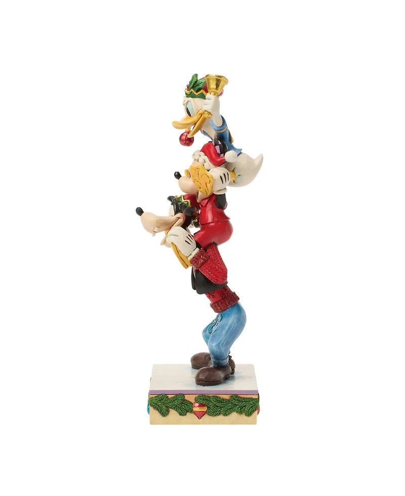 Jim Shore Disney Traditions Mickey, Donald, and Goofy Stacked Fig