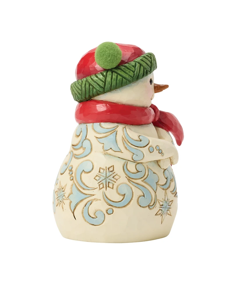 Jim Shore Heartwood Creek Fig Snowman with Pom Pom Hat