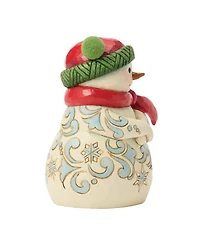 Jim Shore Heartwood Creek Fig Snowman with Pom Pom Hat