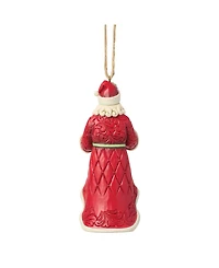 Jim Shore Heartwood Creek Santa Holding Wreath