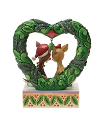 Jim Shore Rudolph Fig Rudolph and Clarice Wreath