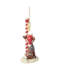 Jim Shore Rudolph by North Pole Sign