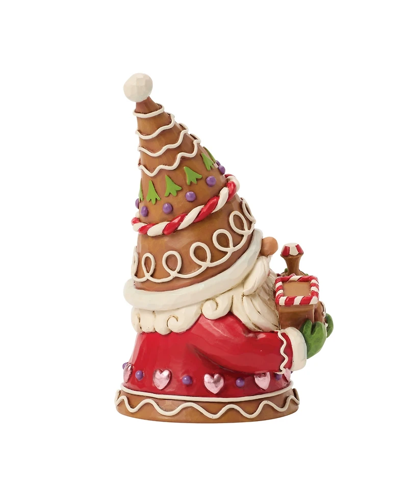 Jim Shore Heartwood Creek Fig Gingerbread Gnome with Train