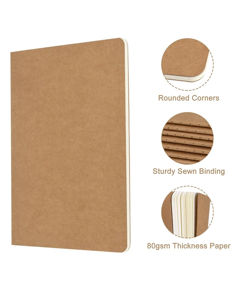 Gnuadz A5 Lined Notebooks Journaling Work School Office