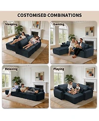 gaomon Corduroy Sponge Modular Memory Foam Sectional Sofa