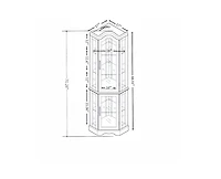 Sumyeg Lighted Corner Curio Cabinet with Tempered Glass Doors and Shelves Elegant Oak Display Storage