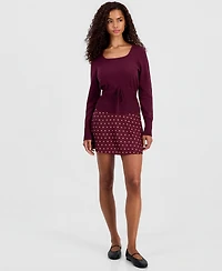 Sincerely Jules Juniors' Polka Dot Micro Mini Skort
