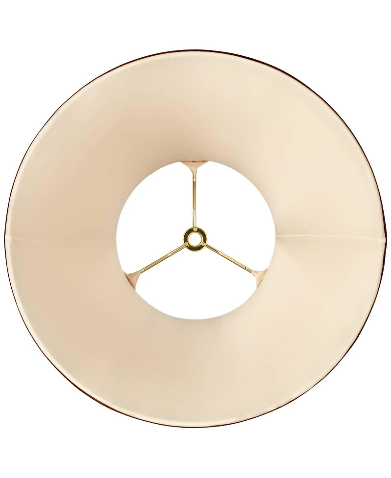 Springcrest Set of 2 Bell Lamp Shades Small 6" Top x 12" Bottom x 8.5" High Spider Replacement Harp and Finial Fitting