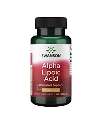 Swanson Alpha Lipoic Acid quality Supplement for Healthy Blood Pressure Support and Carbohydrate Metabolism 120 Capsules, 100 Miligram Each