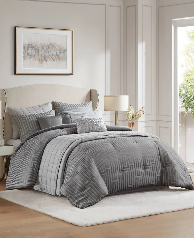 Madison Park Royce Luxury Jacquard 10-Pc. Comforter Set