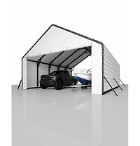 homfan Heavy-Duty Pe Carport Enclosure Kit (2-Pack)