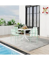 Streamdale Furniture Piece Striped Chair and Round Table Set