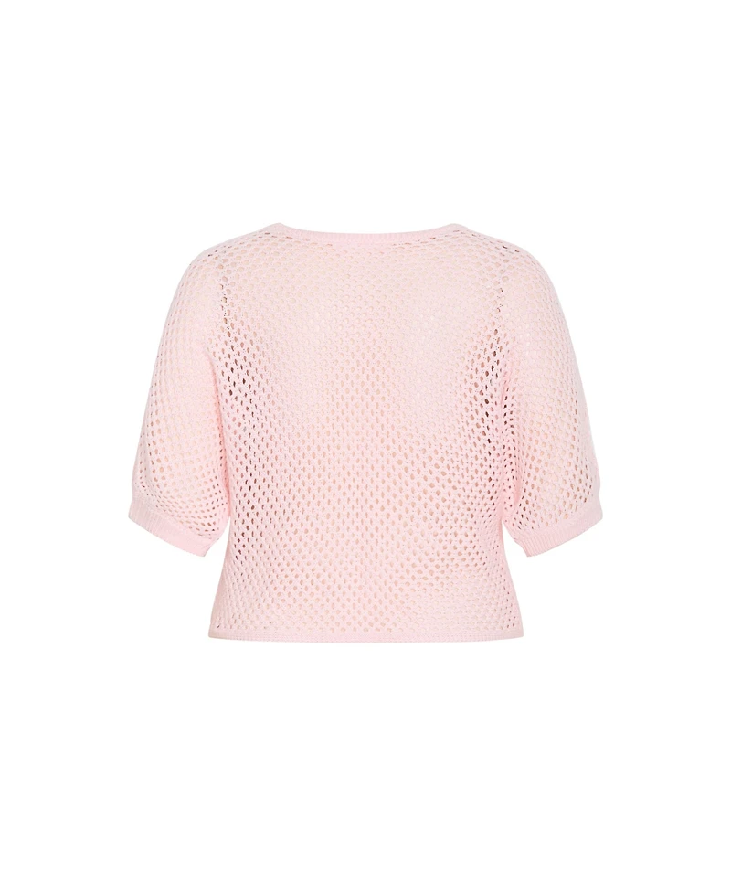 City Chic Women's Chi Crochet Knit Top