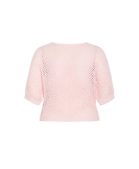 City Chic Women's Chi Crochet Knit Top