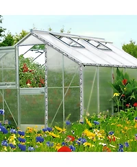 homfan 20 Pcs 6.6 Ft Greenhouse Film Lock Channel, 1mm Thick Aluminum Alloy Wire Duct