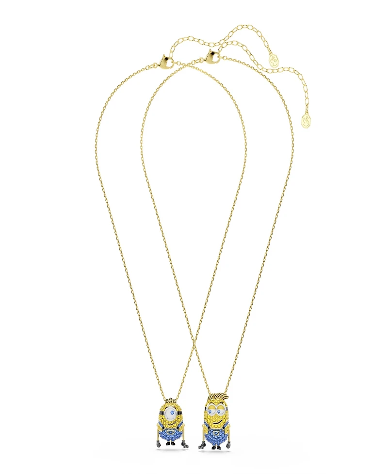 Swarovski Gold-Tone Plated Minions James and Henry Set