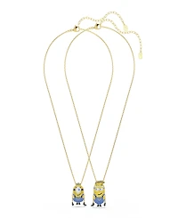 Swarovski Gold-Tone Plated Minions James and Henry Set