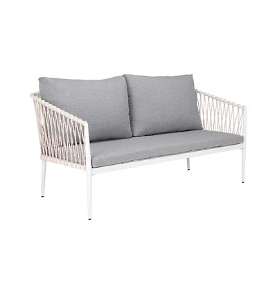 Augusta Home Dante Rope Patio Loveseat