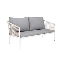 Augusta Home Dante Rope Patio Loveseat