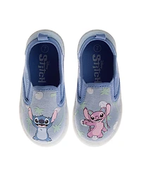 Disney Toddler Lilo & Stitch Shoes Slip- On, Canvas Loafers, Casual, Walking (Little 7-12)