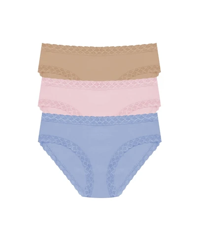 Natori Women's Bliss Supima Cotton Girl Brief 3-Pack