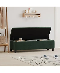 Streamdale Furniture Upholstered Storage Ottoman Bench - 51.25''L