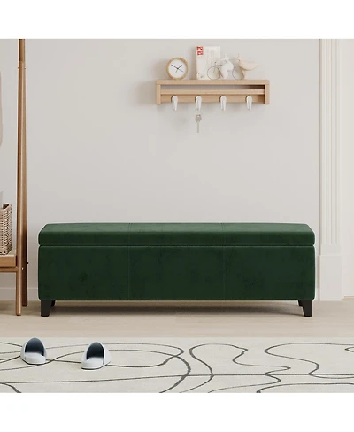 Streamdale Furniture Upholstered Storage Ottoman Bench - 51.25''L