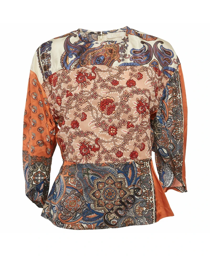 Pre-Owned Chloe Women's Printed Crepe Blouse