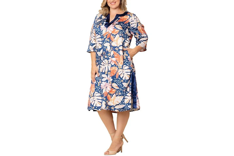 Kiyonna Women's Plus Nora Kaftan Dress