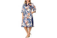 Kiyonna Women's Plus Nora Kaftan Dress