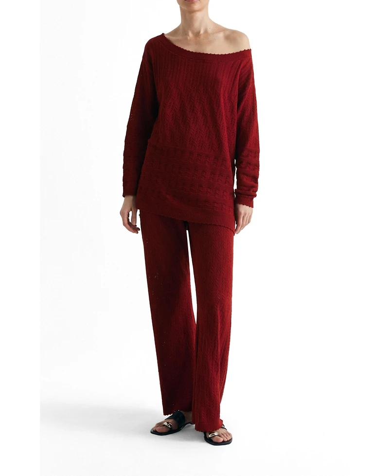 Scalpers Women's Pointelle Jumper