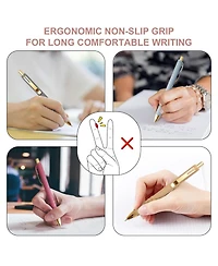 Gnuadz Ballpoint Pen Soft Grip Retractable 1mm