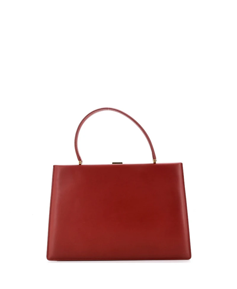 Pre-Owned Celine Medium Clasp Top Handle Bag Leather