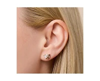 Little Sky Stone Seraphina Moissanite Grey Spinel Stud Earrings