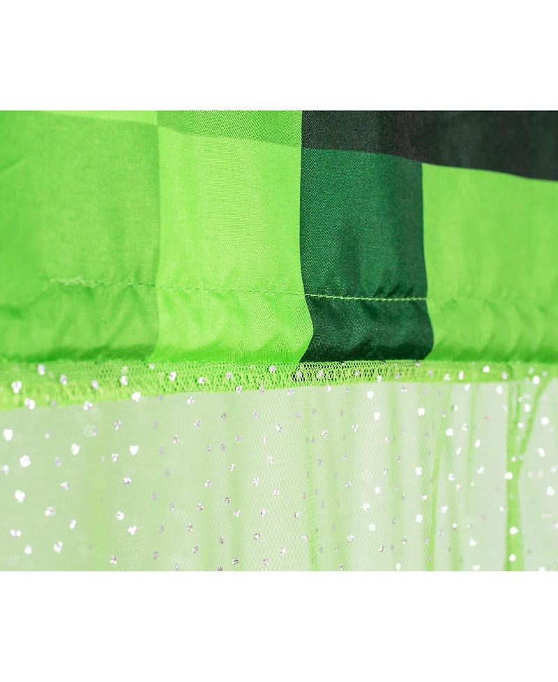 Ukonic Minecraft Creeper Kids Bed Canopy, Hanging Curtain Netting