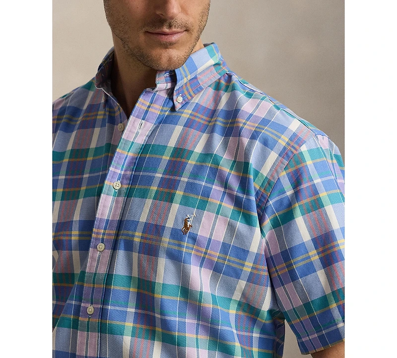 Polo Ralph Lauren Men's Big & Tall Plaid Oxford Shirt