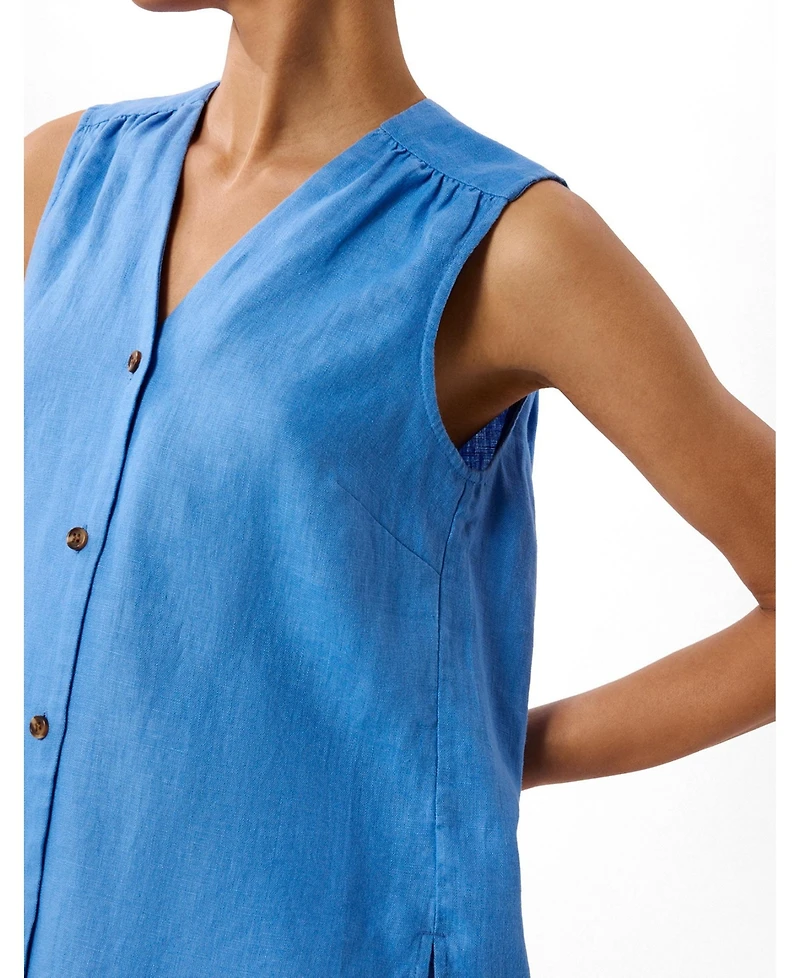 Whistles Women's Laura Linen Tank