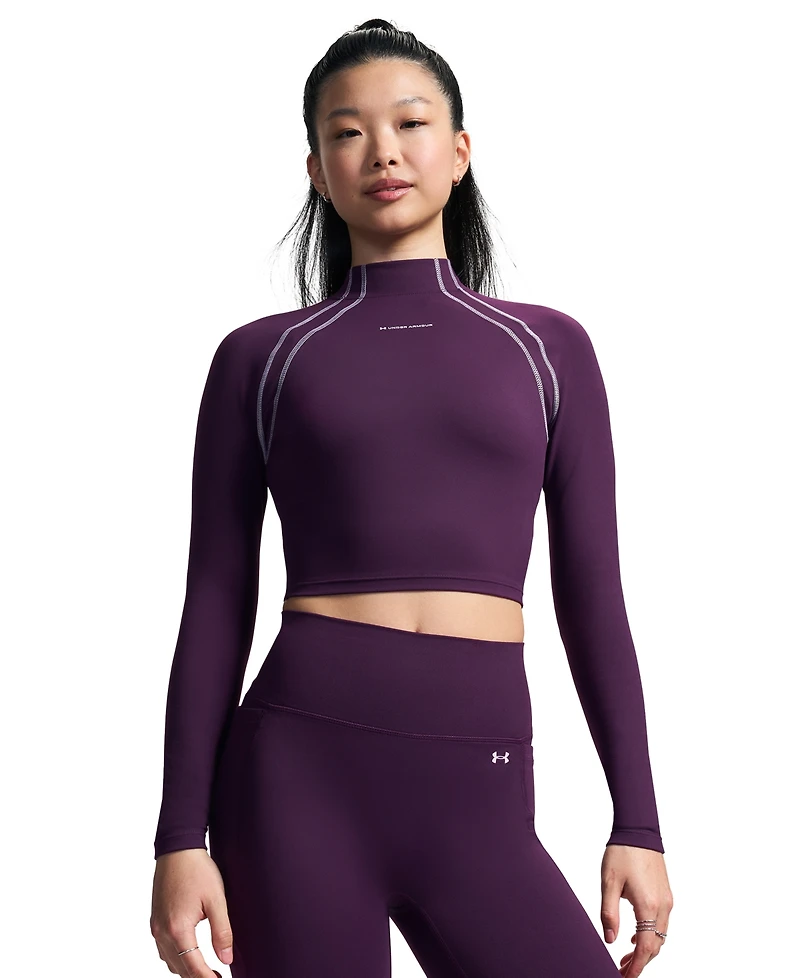 Under Armour Women's Motion Long-Sleeve Mock Neck Top