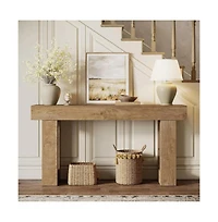 Slickblue 63 Inch Wood Sofa Table for Entryway and Living Room