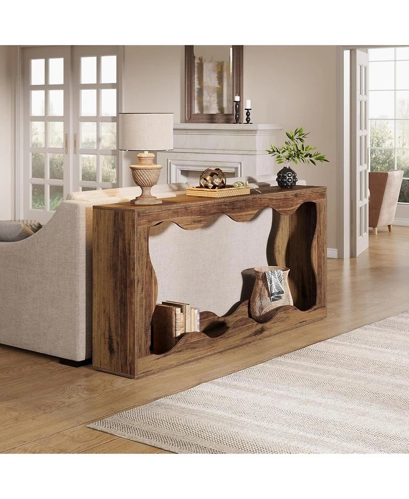 Slickblue63 Inch Farmhouse Console Table for Entryway and Behind Sofa