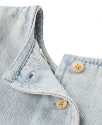 Levi's Baby Girls' Yoke Top and Balloon Pants, 2-Piece Set