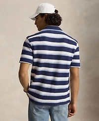 Polo Ralph Lauren Men's Striped Herringbone Camp Shirt