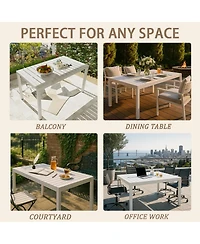 Streamdale Furniture Pale Green Lounge Chairs and Modern Table Set