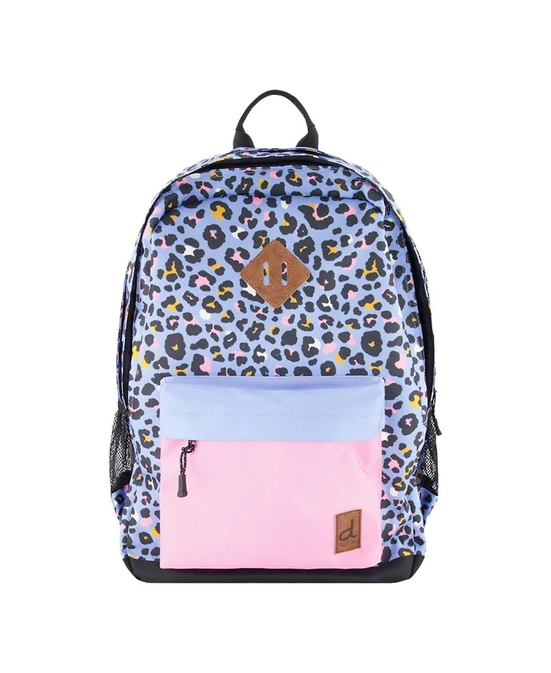 Deux par Deux Little Girl Leopard Practical Spacious Durable Backpack