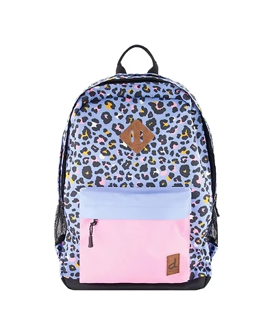 Deux par Deux Little Girl Leopard Practical Spacious Durable Backpack