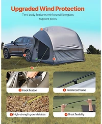 Cozito Suv Camping Tent, 8 x 8 feet Double Layer PU2000 Tent with Rainfly and Storage Bag