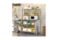 Aecojoy Stainless Steel Table with Cabinet 40"x20" Prep Table for Commercial Kitchen Countertop